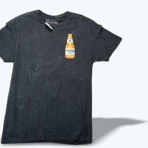 Modelo Especial Beer T Shirt Mens Medium Mazatlan Mexico Graphic Washed Black